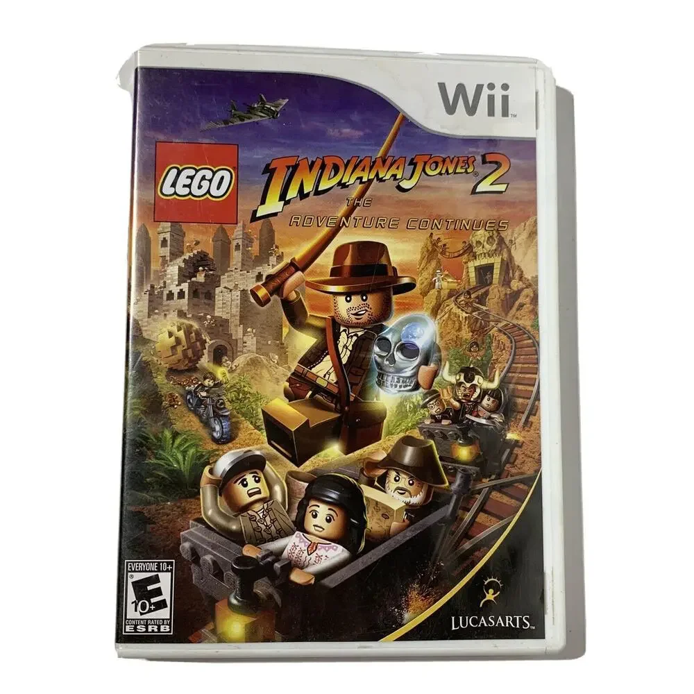 LEGO Indiana Jones 2 The Adventure Continues Nintendo Wii 2009 No Manual Unteste